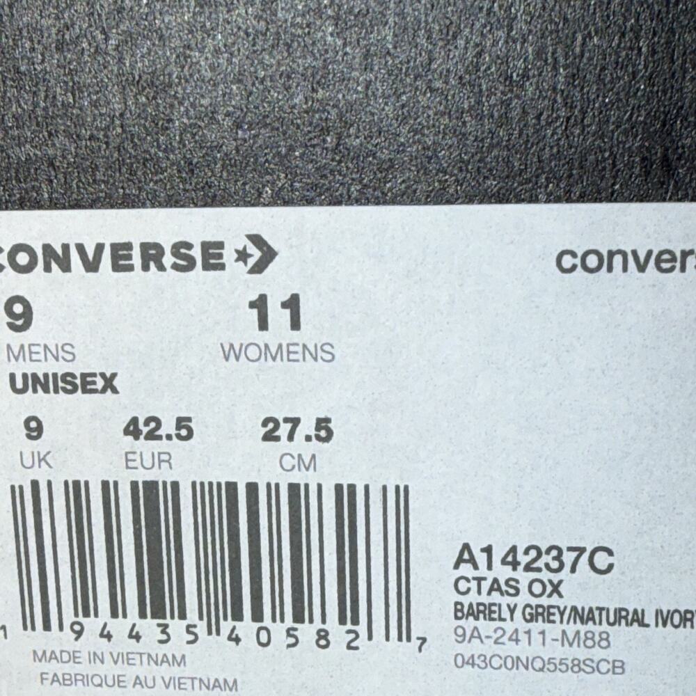 Converse Chuck Taylor All Star Low Top Lace-Up Sneakers White A14237C - Picture 6 of 6